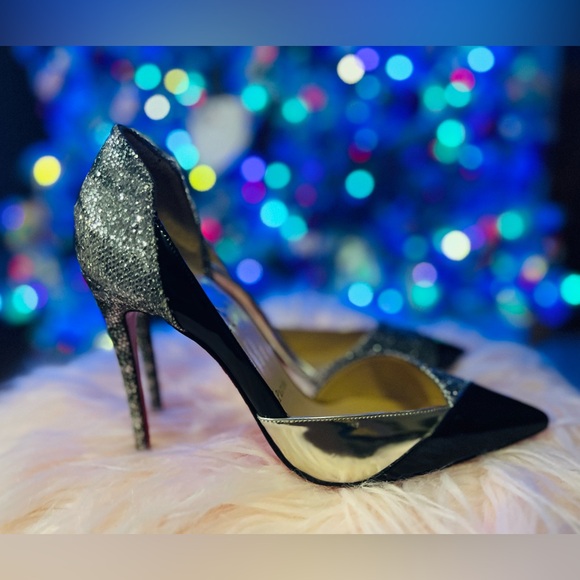 Authentic Christian Louboutin Tac Clac Glitter D’Orsay Heels – Limited Edition - Picture 6 of 13